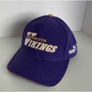 Minnesota Vikings NFL  Puma Adjustable Hat Cap‎ National Football League Purple